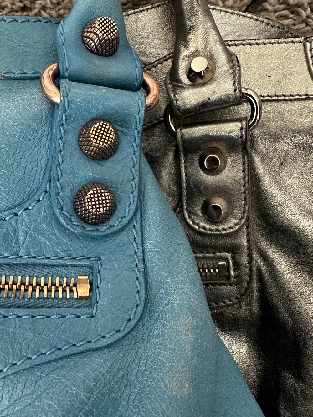 RARE Turquoise Balenciaga City Bag - Picture 11 of 12